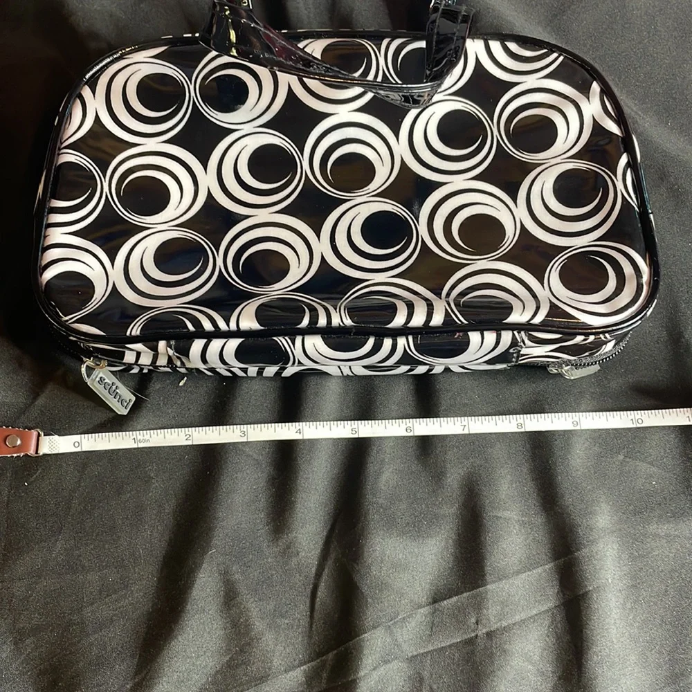 Scunci Makeup‎ Cosmetic Bag, Black/White Pattern